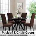 8 seater Dining Chair Cover Set Elastic Fitted HZ BEDDING