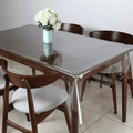 8 Seater PVC( 5 x 8.5 Ft) 60x104 inch Transparent Clear Dining Table Sheet HZ BEDDING