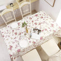 6 Seater Table Cover with beautiful White Lace HZ BEDDING