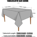 4 6 & 8 Seater Dark Grey Table Sheet HZ BEDDING
