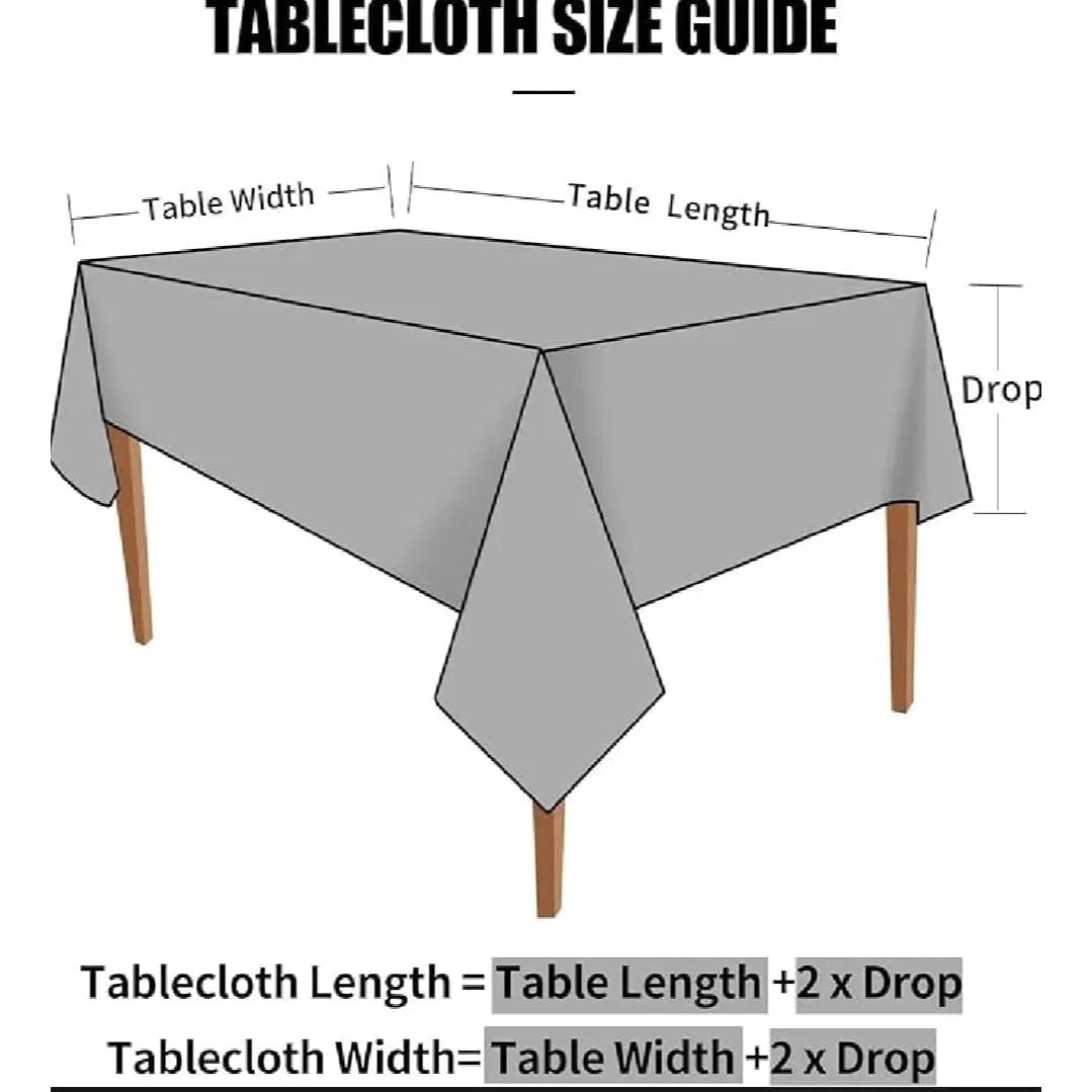 4 6 & 8 Seater Dark Grey Table Sheet HZ BEDDING