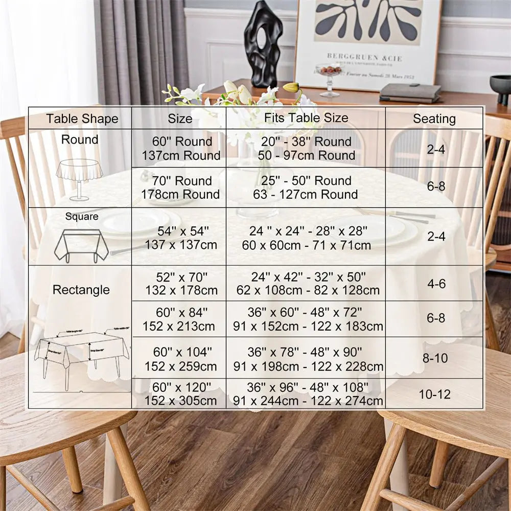 Dark Grey Table Cover - Center Table, 4 Seater, 6 Seater, 8 Seater & 10 Seater | Waterproof & Heat Proof Floral Table Cover | Custom Size Available | HZ Bedding HZ BEDDING
