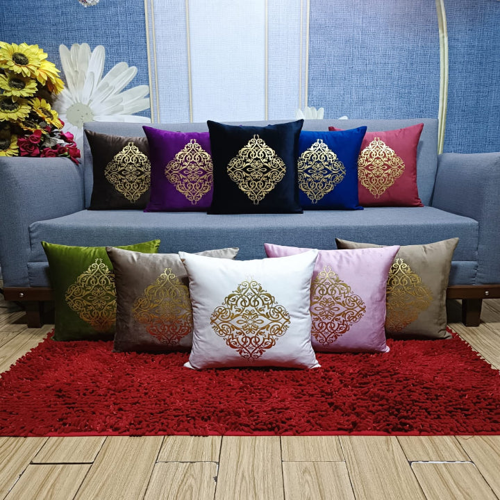Velvet Cushion Covers With Diamond Fashion Simple High Quality Soft Pillowcase For Home Party Festival Car Chair Decoration 16x16