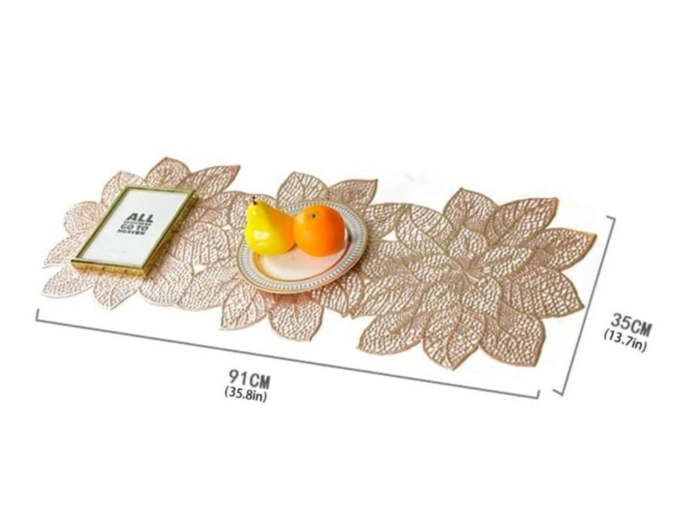 3 Feet Flower design Table Runner, Center Table Dressing Table Non-Slip Table runner Stylish and Classic for most attractive table