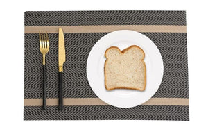 Set of 2/4/6/8pcs Pvc Placemats, Woven Placemats For Dining Table heat Resistant Placemats, Washable Stain Resistant Easy To Clean, Home Kitchen Dining Table Decor
