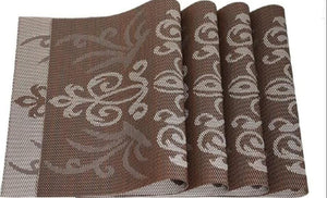 Set of 2/4/6/8pcs Pvc Placemats, Woven Placemats For Dining Table heat Resistant Placemats, Washable Stain Resistant Easy To Clean, Home Kitchen Dining Table Decor