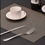 Set of 2/4/6/8pcs Pvc Placemats, Woven Placemats For Dining Table heat Resistant Placemats, Washable Stain Resistant Easy To Clean, Home Kitchen Dining Table Decor
