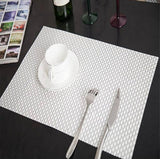 Set of 2/4/6/8pcs Pvc Placemats, Woven Placemats For Dining Table heat Resistant Placemats, Washable Stain Resistant Easy To Clean, Home Kitchen Dining Table Decor
