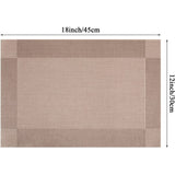 Set of 2/4/6/8pcs Pvc Placemats, Woven Placemats For Dining Table heat Resistant Placemats, Washable Stain Resistant Easy To Clean, Home Kitchen Dining Table Decor