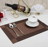 Set of 2/4/6/8pcs Pvc Placemats, Woven Placemats For Dining Table heat Resistant Placemats, Washable Stain Resistant Easy To Clean, Home Kitchen Dining Table Decor