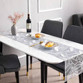 PVC Hollow Table Runner Non-slip Leaf Decorative Table Mats Placemat for Home Party Kitchen Dining Wedding Decor (180CM X 35CM) golden copper Silver HZ BEDDING