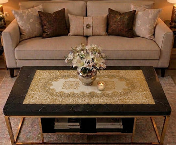 Hibisus Table Runner 16×33 Inch – Elegant  Center & Dining Table Runner  | HZ Bedding HZ BEDDING