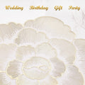 2/4/6/8 Set Gold Round Placemats Set of 6 Pressed Vinyl Metallic Flower Table Mats HZ BEDDING