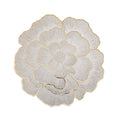 2/4/6/8 Set Golden Peony Flower Round Table Mats HZ BEDDING