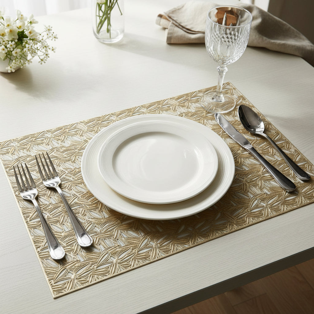 2/4/6/8 Modern Seed Pattern Table Mat Vinyl HZ BEDDING