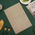 2/4/6/8 Modern Golden Field  Table Mat Vinyl HZ BEDDING