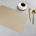 2/4/6/8 Modern Golden Field  Table Mat Vinyl HZ BEDDING
