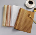 2/4/6/8 Modern Golden Field  Table Mat Vinyl HZ BEDDING