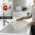 2/4/6/8 Set Feather Leaf Golden Rectangle Vinyl Table Mats & Runner HZ BEDDING