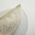 2/4/6/8 Set Feather Golden Round Vinyl Table Mats & Runner HZ BEDDING