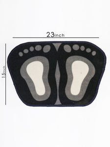 Cute Footprints Feet Shape Mat Bath Mat Toilet Non-slip Rug For Bathroom Shower Room Water Absorb Doormat