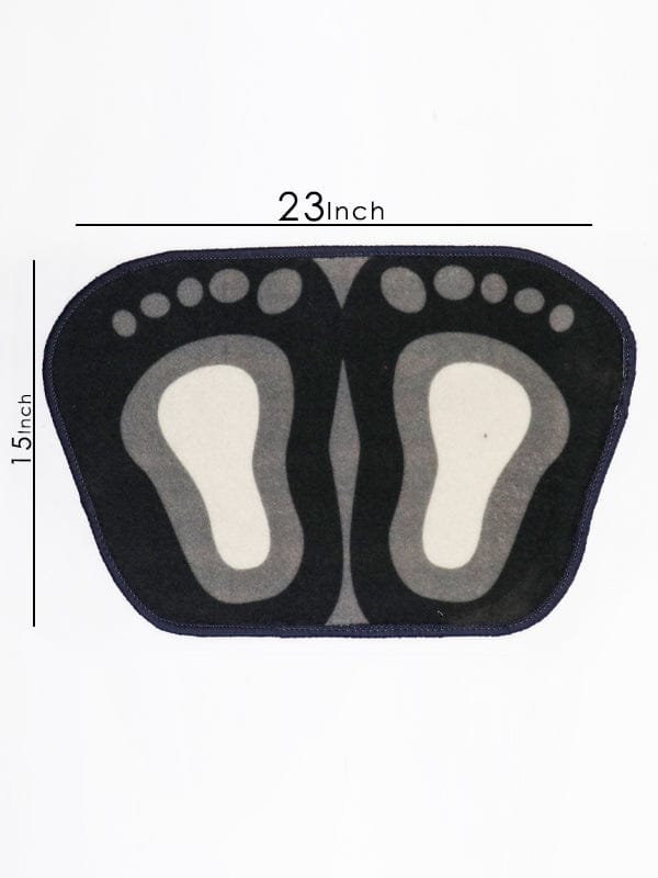 Cute Footprints Feet Shape Mat Bath Mat Toilet Non-slip Rug For Bathroom Shower Room Water Absorb Doormat