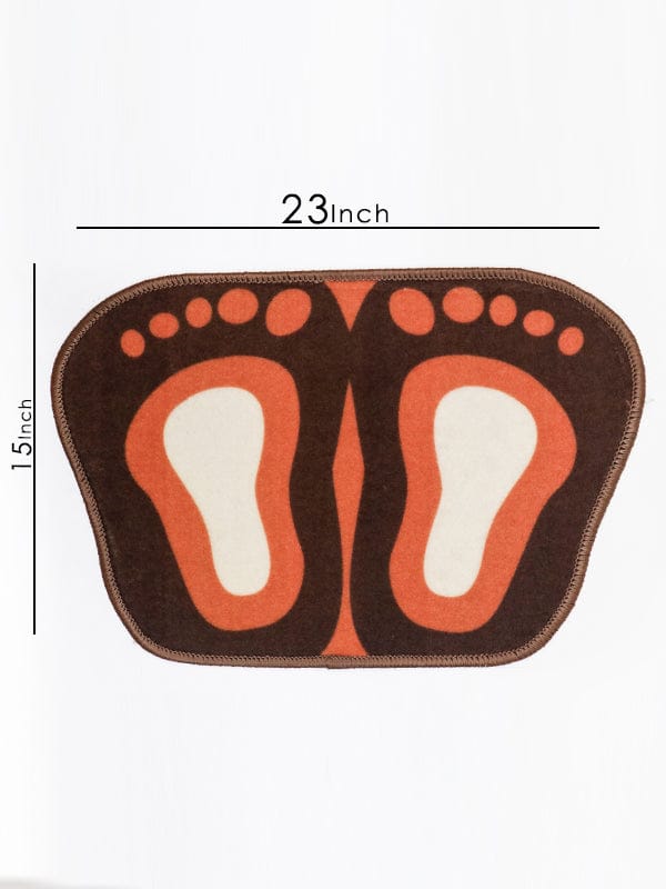 Cute Footprints Feet Shape Mat Bath Mat Toilet Non-slip Rug For Bathroom Shower Room Water Absorb Doormat