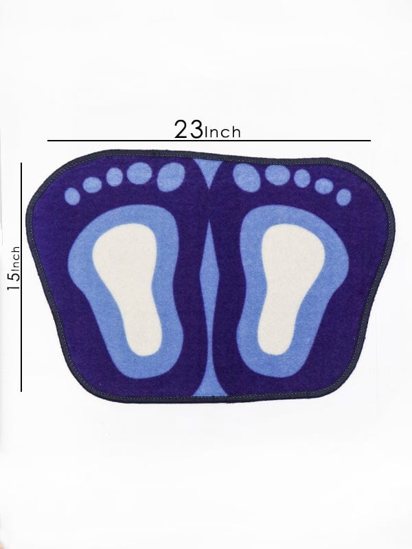 Cute Footprints Feet Shape Mat Bath Mat Toilet Non-slip Rug For Bathroom Shower Room Water Absorb Doormat