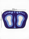 Cute Footprints Feet Shape Mat Bath Mat Toilet Non-slip Rug For Bathroom Shower Room Water Absorb Doormat