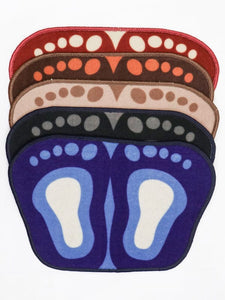 Cute Footprints Feet Shape Mat Bath Mat Toilet Non-slip Rug For Bathroom Shower Room Water Absorb Doormat