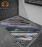 Marble Design Rectangle Super Water Absorbent Non-Slip Bath Mat Floor Mat for Bathroom Shower Room Tub Entrance Kitchen door mat