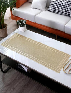 3 Feet Plain boder Design Table Runner, Center Table Dressing Table Non-Slip Table runner Stylish and Classic for most attractive table