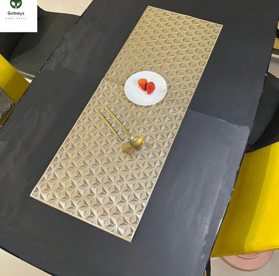 3 Feet Diamond design Table Runner, Center Table Dressing Table Non-Slip Table runner Stylish and Classic for most attractive table