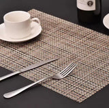 Set of 2/4/6/8pcs Pvc Placemats, Woven Placemats For Dining Table heat Resistant Placemats, Washable Stain Resistant Easy To Clean, Home Kitchen Dining Table Decor