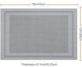 Set of 2/4/6/8pcs Pvc Placemats, Woven Placemats For Dining Table heat Resistant Placemats, Washable Stain Resistant Easy To Clean, Home Kitchen Dining Table Decor