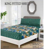 BEDSHEET KING SIZE FITTED 72 X 78+10 INCH BOX 2 PILLOWCASES SIZE 19 X 29 INCH