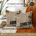News Paper Printed Cushion Cover – 16x16 & 18x18 inch HZ BEDDING