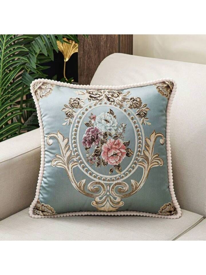 Throw Pillow Covers 18×18 in, Floral Retro Decorative Cushion Covers E HZ BEDDING