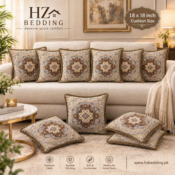 Throw Pillow Covers 18×18 in, Floral Retro Decorative Cushion Covers B HZ BEDDING