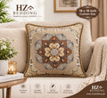 Throw Pillow Covers 18×18 in, Floral Retro Decorative Cushion Covers B HZ BEDDING