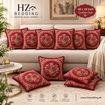 Throw Pillow Covers 18×18 in, Floral Retro Decorative Cushion Covers C HZ BEDDING