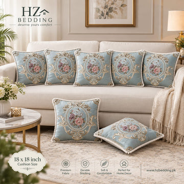 Throw Pillow Covers 18×18 in, Floral Retro Decorative Cushion Covers E HZ BEDDING