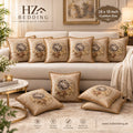 Throw Pillow Covers 18×18 in, Floral Retro Decorative Cushion Covers H HZ BEDDING