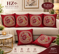 Throw Pillow Covers 18×18 in, Floral Retro Decorative Cushion Covers i HZ BEDDING