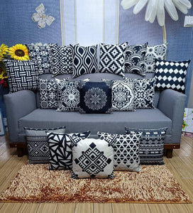 Pack of 6 Decorative Digital Print Jute Cushions Cover 16″ x 16″ Inches