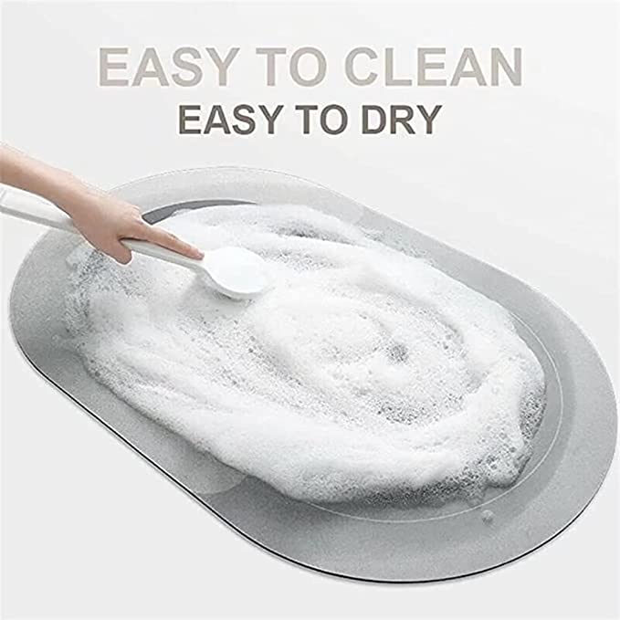 Marble Design Rectangle Super Water Absorbent Non-Slip Bath Mat Floor Mat for Bathroom Shower Room Tub Entrance Kitchen door mat