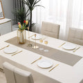 Beige Stripes Design Rectangular Table Runner 12x56inch HZ BEDDING