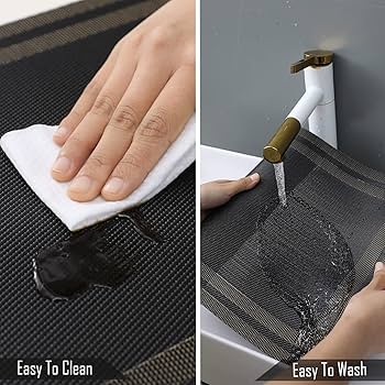 Black Stripes Design Rectangular Table Runner 12x56inch HZ BEDDING