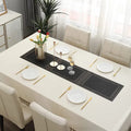 Black Stripes Design Rectangular Table Runner 12x56inch HZ BEDDING