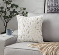 Bronzing Feather Leaf Cushion Cover 16x16 HZ BEDDING